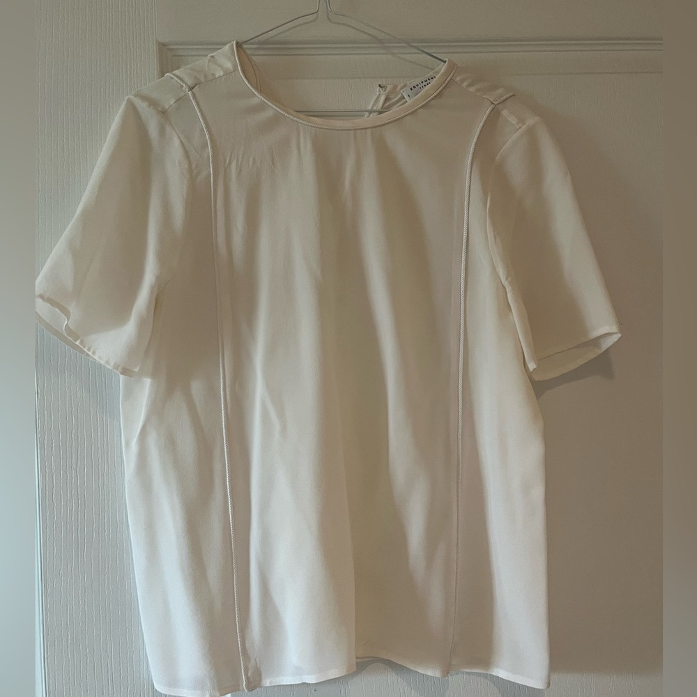 EQUIPMENT white silk tshirt